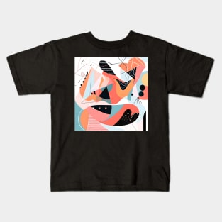 Picasso Style Sleeping Woman Kids T-Shirt